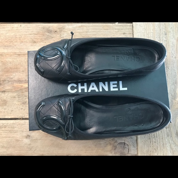 Authen Chanel Quilted leather Ballerina Flats 37 - Picture 1 of 8